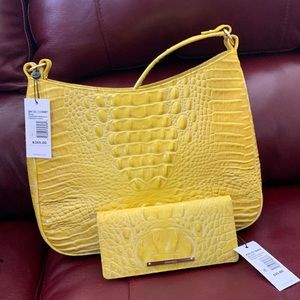 Brahmin Sunflower Noelle and matching Ady wallet